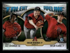 J Chisholm / T Widener / T Clarke 2019 Bowman Chrome #TP-ARI Talent Pipeline