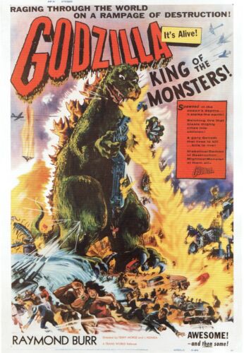 Godzilla King of the Monste - Affiche (A0-A4) Film Image Décor Mur Acteur - Photo 1/5