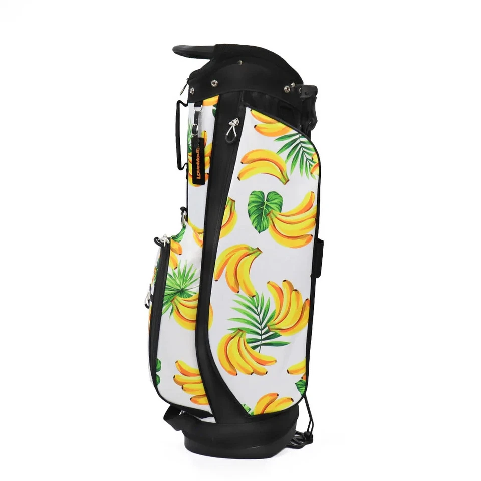 Loudmouth 高尔夫手提支架包轻便 8.5 x 47 英寸男女通用 2025 香蕉白色 — 第 4/4 张图片