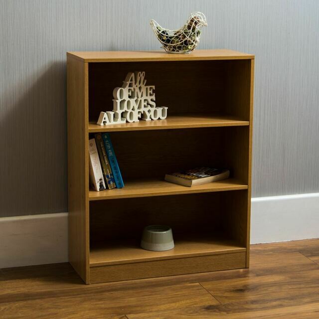 Cambridge 3 Tier Oak Bookcase For Sale Online Ebay