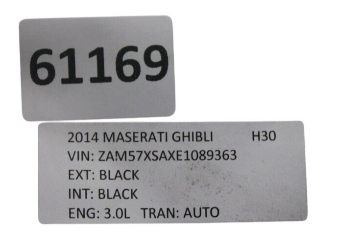 14-22 Maserati Quattroporte M156 Ghibli Front Left Driver Side Door Shell Oem