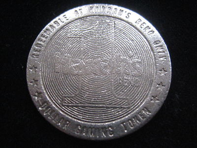 MDS USA CASINO CHIP GAMING TOKEN JETON $ 1 ''HARRAH'S HOTEL, RENO, NEVADA''