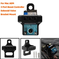 Billet 3 Port For Mac AEM Boost Controller Solenoid Valve Mount Bracket Anodized