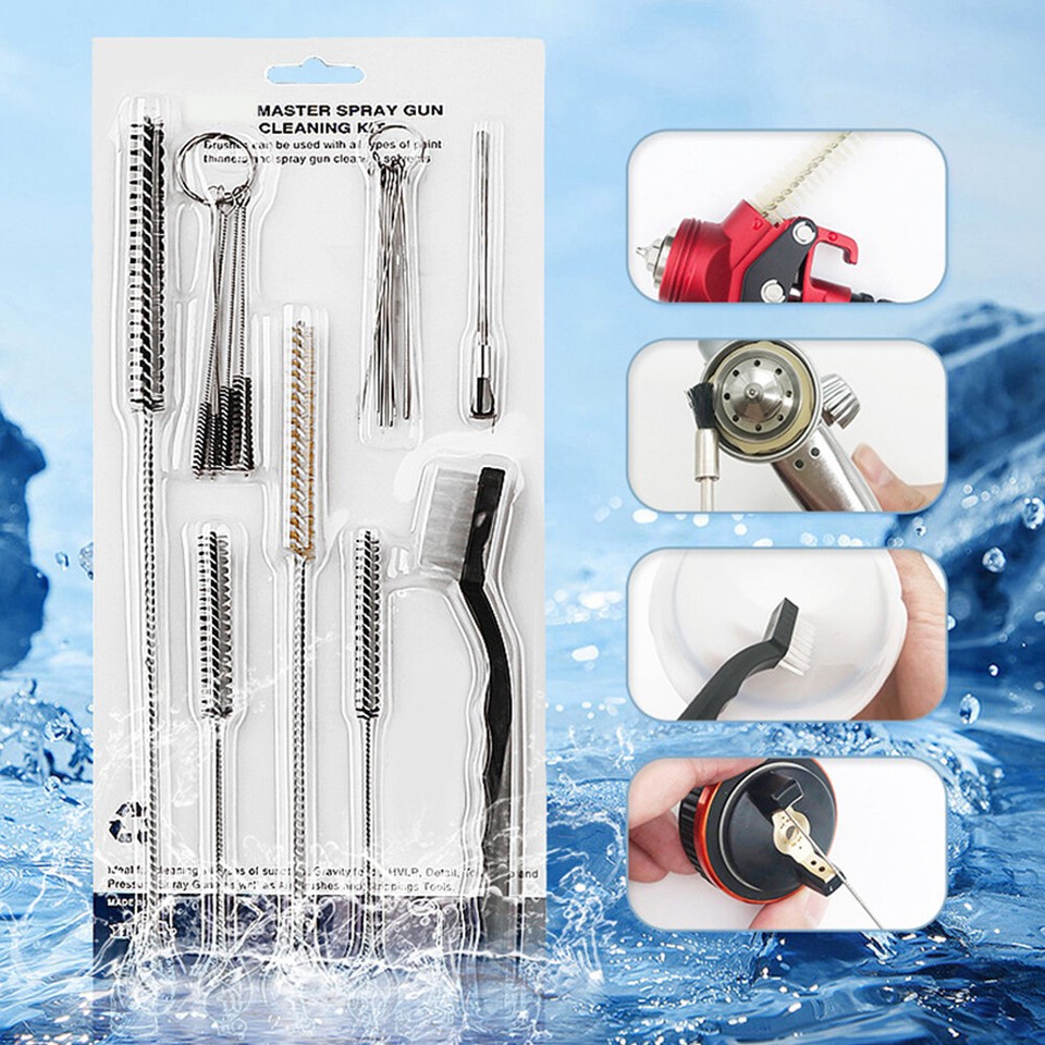 21Pcs MultiPurpose Paint Sprayer Cleaning Kit Nylon Brushes Brushes