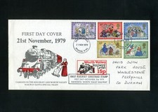 GB WORTH VALLEY RAILWAY FDC 1979 21st Nov Christmas Bradford FDI 29A  S+6y++++X