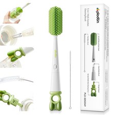 Detachable 5-in-1 Bottle Cleaning Brush Set - Silicone Baby Bottle Brush Clea...
