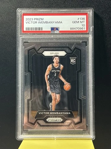 2023-24 Panini Prizm Victor Wembanyama #136 Spurs RC Rookie PSA 10