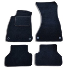 4-teiliges Velours Fußmatten Set für Audi A4 B9 2016 - 2026