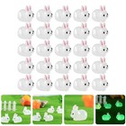  30 Pcs Mini Resin Bunnies Bunny Figures Desktop Tiny Rabbit Statues