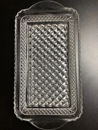 New ListingVintage 10 In Anchor Hocking Wexford Glass Crystal Relish Tray