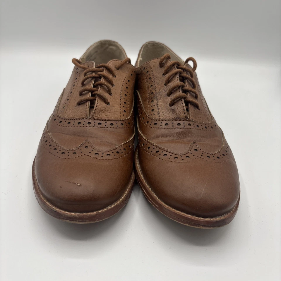 Steve Madden Women's Brown Leather Lace-Up Trina Oxford Shoes Size 8.5 - Image 2 of 4