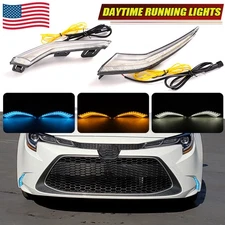 LED Bumper Fog Light DRL Daytime Lamp For Toyota Corolla L LE XLE 2020 2021-2022