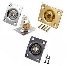 Square Metal 1/4 Output Jack Plate Input Jack Socket for Electric Guitar Bass