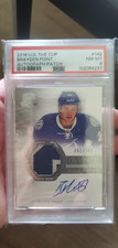 2016-17 Upper Deck The Cup #142 Brayden Point PSA 8 #/249  AUTO ROOKIE RC