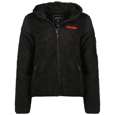 Geographical Norway Sweater Ulebana Pile Jacket Black Woman