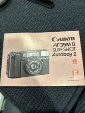 Canon AF35M II/QD, Sure Shot/QD, Autoboy 2/QD Instruction Manual