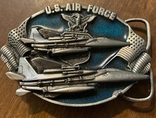 Rare Vintage 1982 Bergamot Brass Works U.S. Air Force Belt Buckle