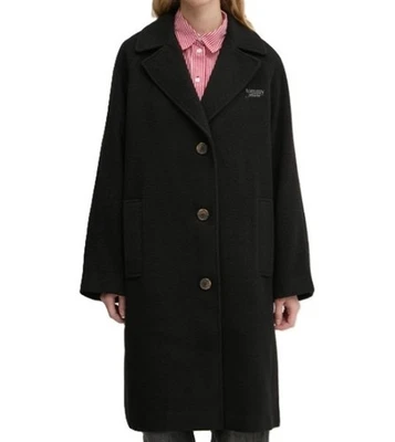 TOMMY HILFIGER Damen Mantel Wollmantel TJW Wool Coat Gr M schwarz NEU - Bild 1 von 4