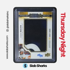 2019 UPPER DECK PREMIER #PMP-EM EVGENI MALKIN MEGA PATCH CHEST LOGO MEM /34