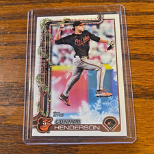 Gunnar Henderson 2025 Topps Holiday Gingerbread Cookie Variation H18 Orioles