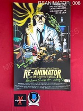 Re-Animator cast signed 11x17 photo Beckett Barbara Crampton Combs Abbott