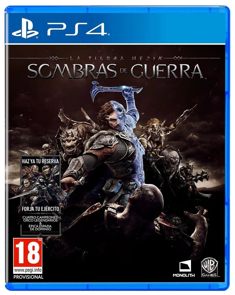 La Tierra Media: Sombras de Guerra PS4 (SP) [PO53581]