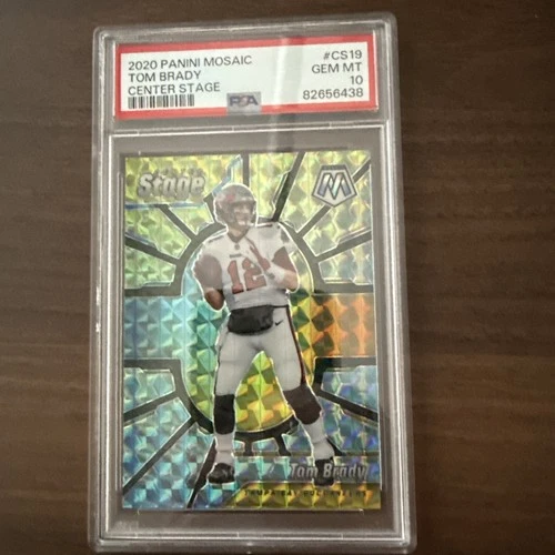 2020 Panini Mosaic - Center Stage Tom Brady #CS19 PSA 10