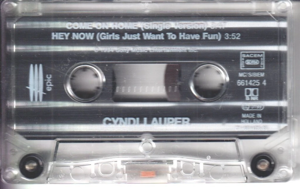 Cyndi Lauper Come On Home cassette Europe Epic 1995 cassette single with card - Image 3 of 3