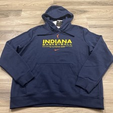 Nike Indiana Fever WNBA Pull-over Hoodie Sweatshirt Navy Women's Size Large $70