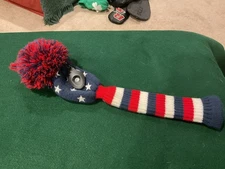 Just 4 Golf Stars and Stripes Pom Pom Hybrid Headcover Brand New