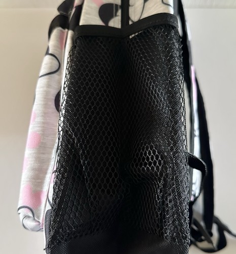 Disney Minnie Mouse Niñas Gris/Negro/Rosa Mochila Escuela Bolsa de Libros 16.5x12x4” Nueva con Etiquetas - Imagen 8 de 9