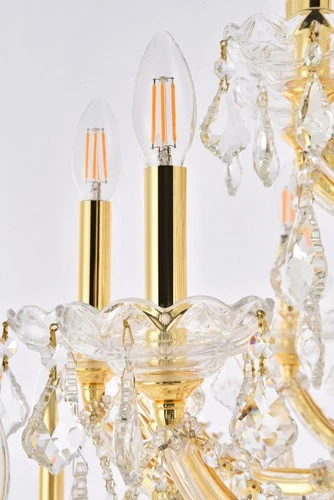 Elegant Lighting 2800G46/RC Maria Theresa 49 Light 46"W Crystal - Chrome - Picture 7 of 12