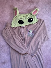 Grogu Baby Yoda Union Suit One Piece Pajamas Medium Halloween Costume Men Women