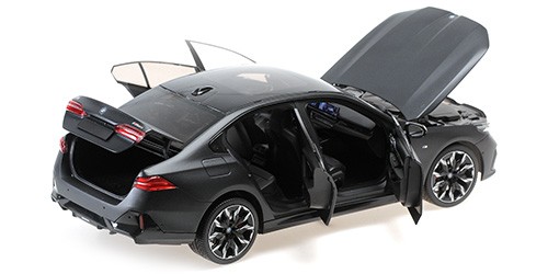 BMW I5 2023 Grigio Opaco Modellino 1:18 Minichamps - Photo 2/2