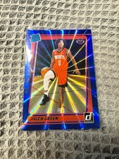 2021-22 Panini Donruss Optic the Rookies Jalen Green #2 Blue Prizm /49 (RC)