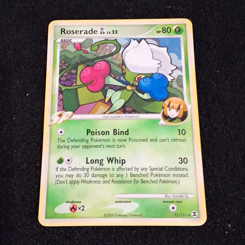 Nintendo Roserade GL 12/111 Rising Rivals Rare Holo 80 HP (English)