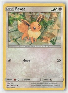 Eevee 155/214 Cracked Ice Holo Lost Thunder