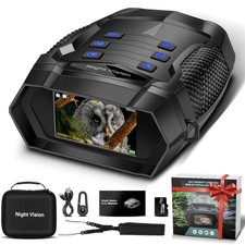 Night Vision Binoculars 4K Infrared, 40MP Camera, 8X Digital Zoom, 3-Inch HD