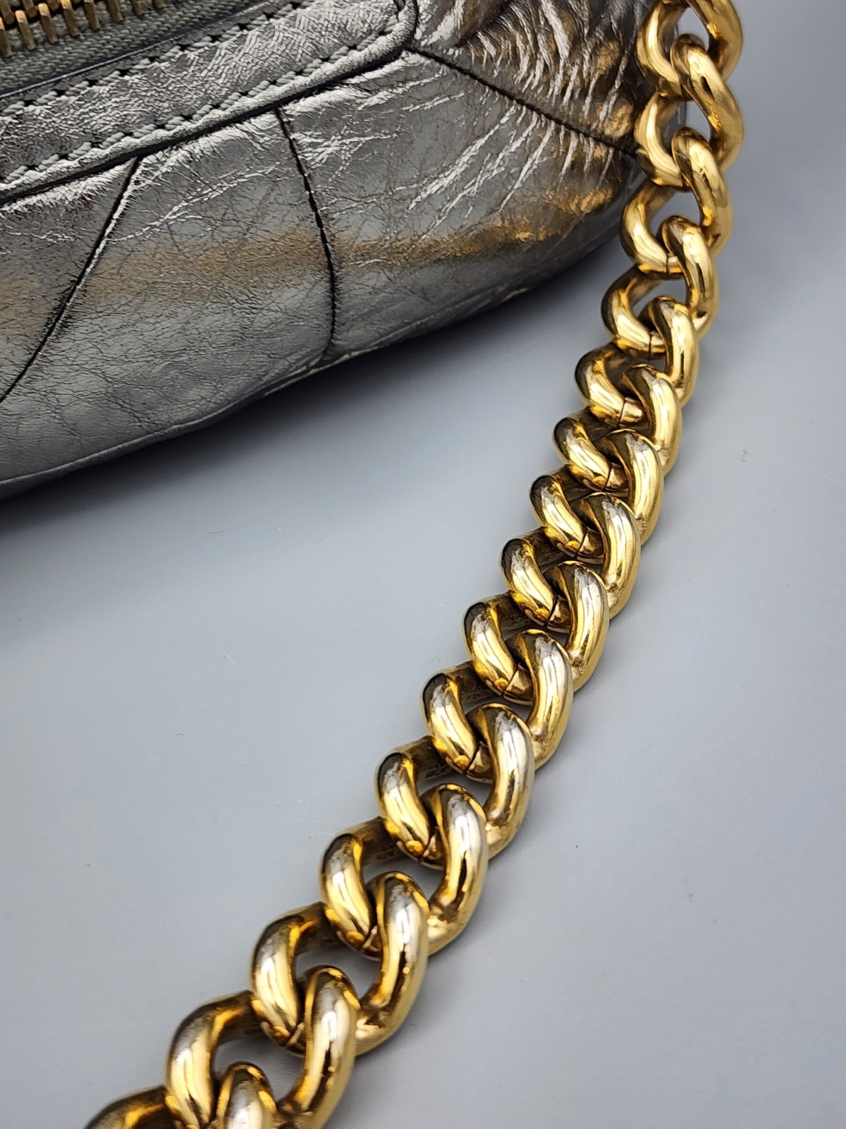 MARC JACOBS Collection Patchwork Metallic Leather… - image 5