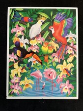 Vintage 80  s Hallmark BIRDS Sticker Sheet - Rare  HTF