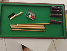 Billard Français de Table - 2 Queues - 4 pieds - 3 Boules - 3 Craies