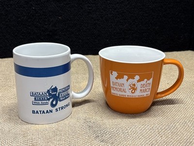 Pair of Bataan Death March Memorial coffee mugs, White Sands NM
