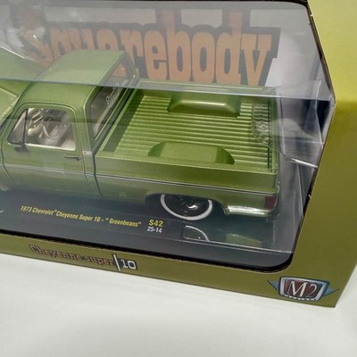 M2 Machines 1973 Chevy Cheyenne Super 10 “Greenbeans” Chase Green