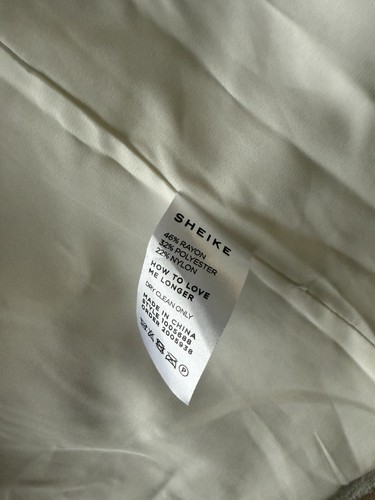 SHEIKE Long Length Blazer Jacket Size 14 With Pockets Cream White - Picture 15 of 19