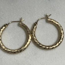 14k gold hoop earrings