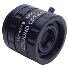 Edmund Optics 58001 Fixed Focal Length Compact Lens, 12mm, f/1.8-f/16, 2/3"