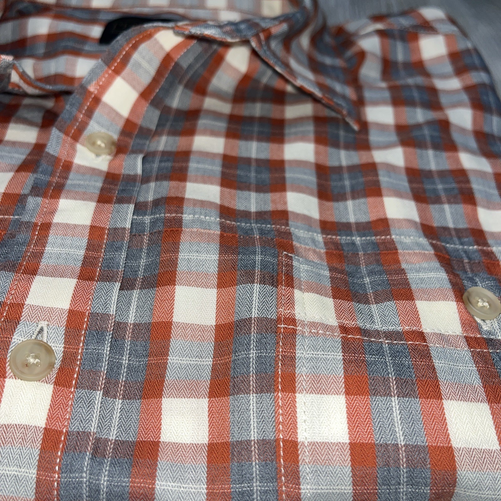 Pendleton Size Large Plaid Button Down Pocket Sho… - image 5