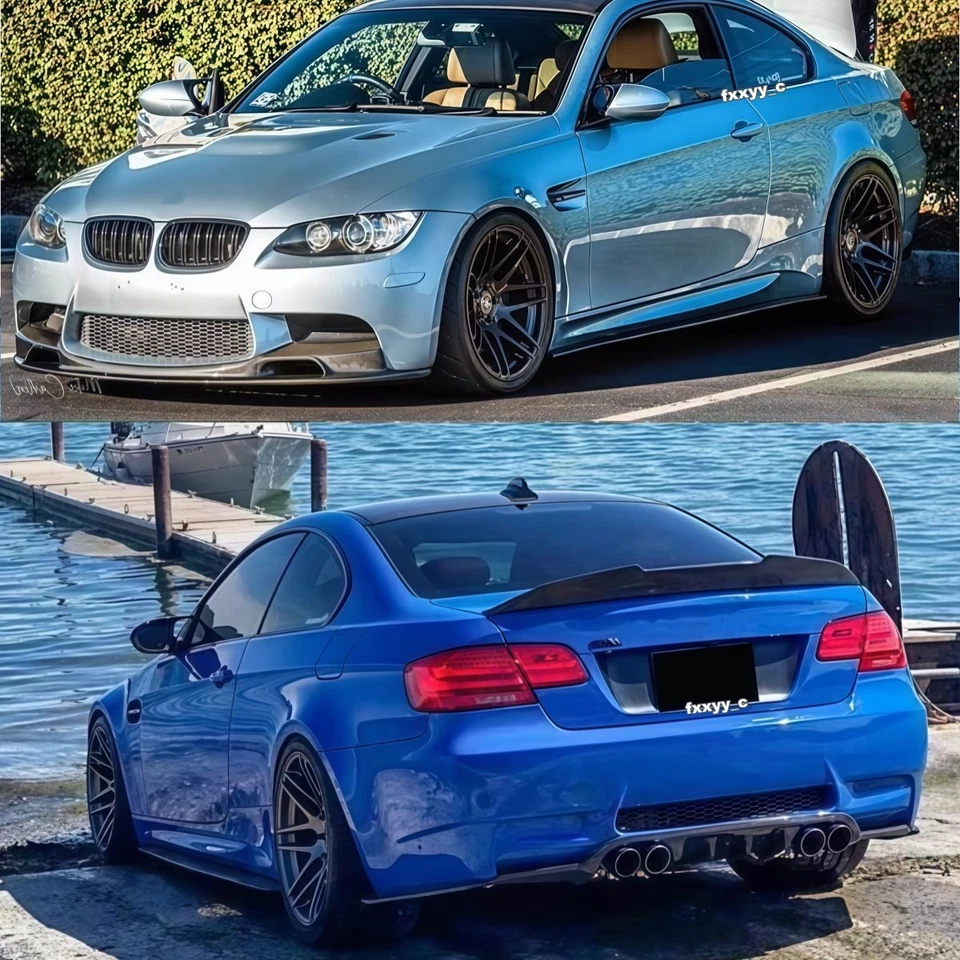 For BMW 3 Series M3 E90 E92 E93 325i 328i 335 Side Skirt Extension Splitter Pair Foto 2 de 4