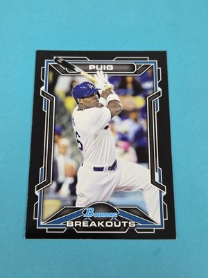 2013 Bowman DP&P Bowman Scout Breakouts #BSB-YP Yasiel Puig LAD BASEBALL Card 4I