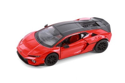 Lamborghini Temerario, red - Kinsmart 5482D - 1/38 Scale Diecast Model Toy Car